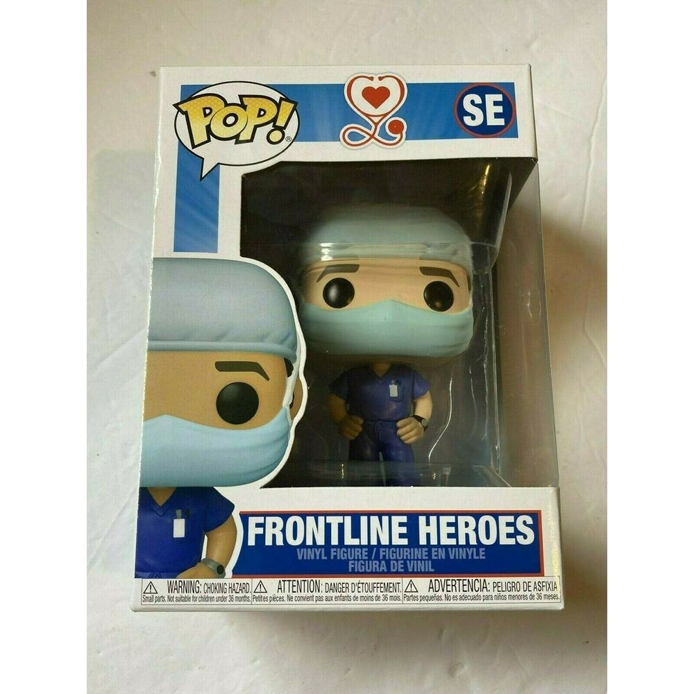 Front Line Worker Male Hospital Worker Funko Pop! Heroes 4 inch vinyl NEW!